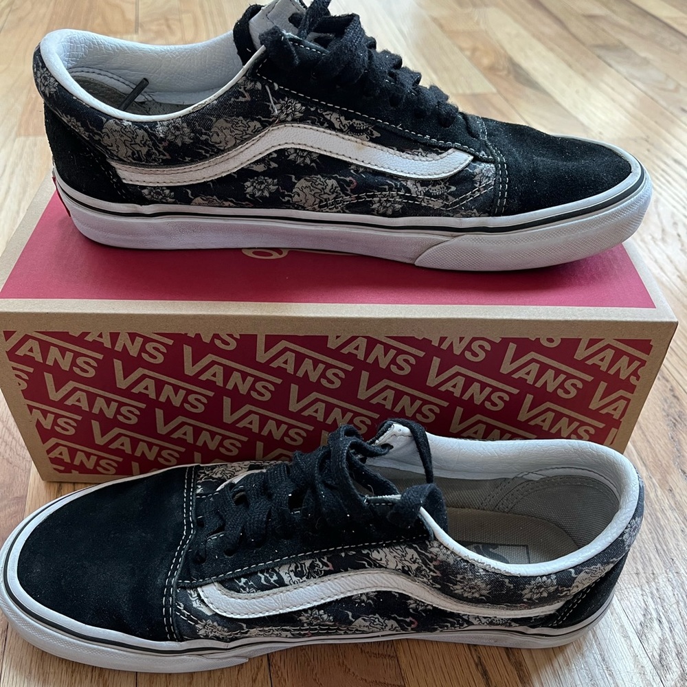 VANS Old Skool Skulls and Flowers